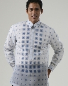  Men's Barong Blue Jusi fabric 100172 Blue 