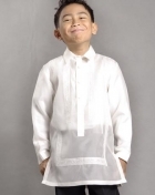  Boys' Barong Cream Jusi fabric 100376 Cream 