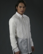  Men's Barong White Jusi fabric 100446 White 