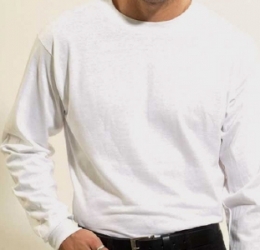  Boys' Long Sleeves Undershirt White Cotton 100164 White 