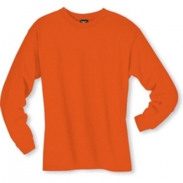  Men's Long sleeve undershirt Orange Cotton 100539 Orange 