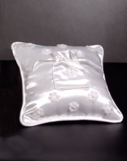  100393 White Wedding Coins Pillow 