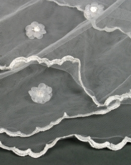  100400 White Wedding Couple's Veil 