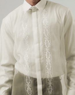  Men's Barong White Organza 100531 White 