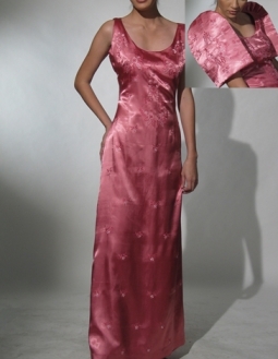  Women's Mestiza dress Rose Corinthian Organza 100575 Rose 