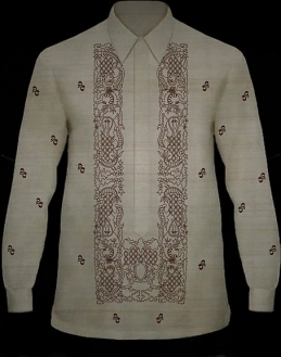  Men's Barong Pina-look Jusi fabric 100734 PinaLook 