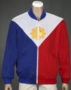 Men's Jacket red/blue/white Poly knit 100650 Men's Jacket red/blue/white Poly knit 100650